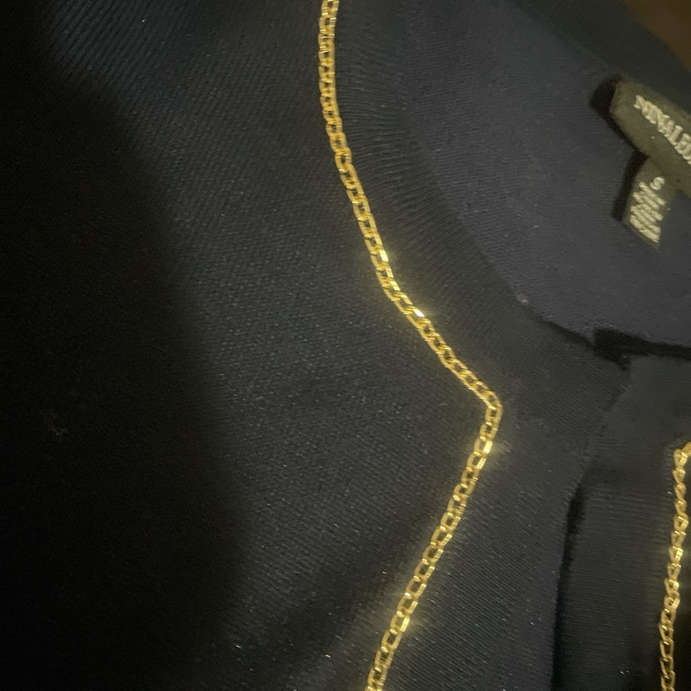Navy and gold cardigan - Picture 2 of 3